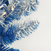 Pre-lit Xmas Tree Artificial Christmas 4-Piece Set,Garland, Wreath And Set Of 2 Entrance Trees X-mas With LED Lights, Christmas Tree