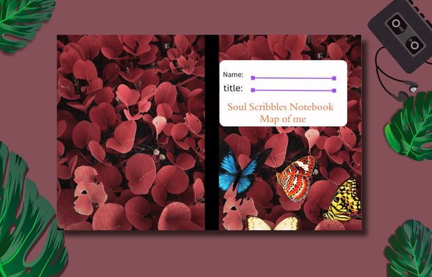 Soul Scribbles Notebook: Map of Me